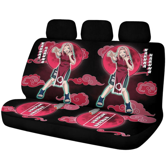 Sakura Haruno Car Back Seat Covers Custom Anime NRTs - Gearcarcover - 1