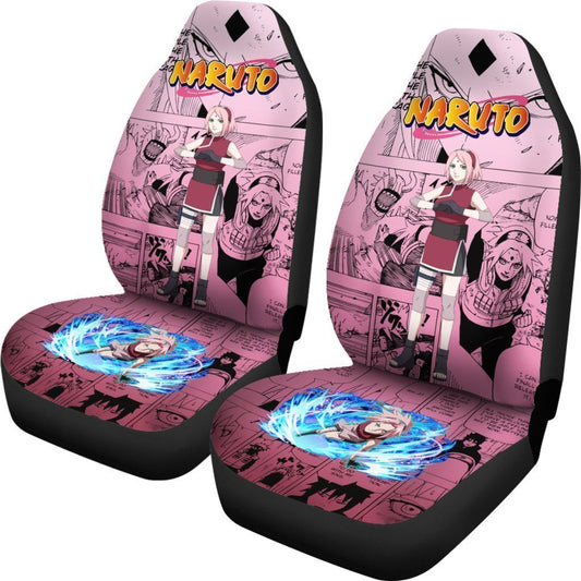 Sakura Haruno Car Seat Covers Custom Manga Anime Car Accessories - Gearcarcover - 2