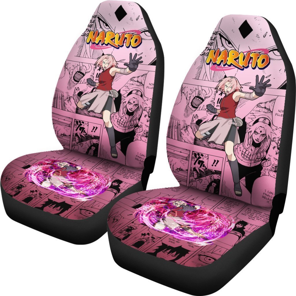 Sakura Jutsu Car Seat Covers Custom Manga Anime Car Accessories - Gearcarcover - 2