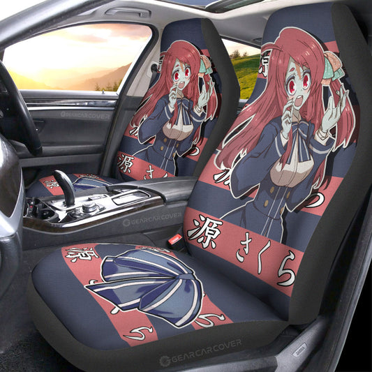 Sakura Minamoto Car Seat Covers Custom Anime Car Accessories - Gearcarcover - 1