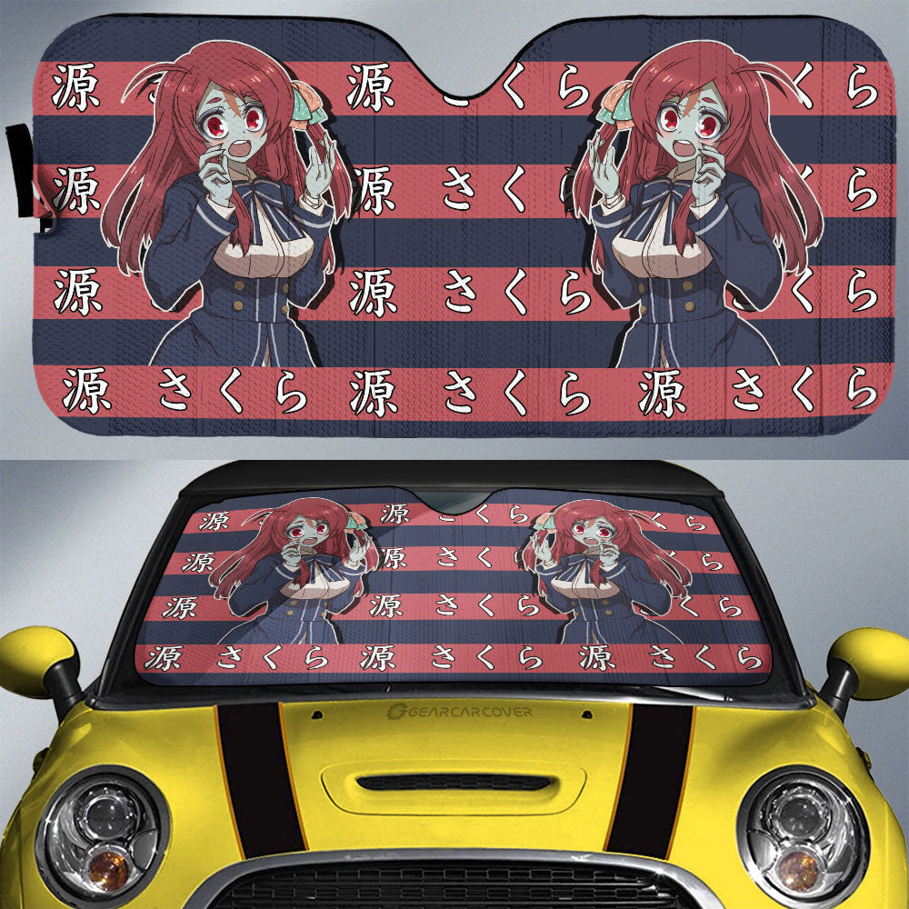 Sakura Minamoto Car Sunshade Custom Anime Car Accessories - Gearcarcover - 1