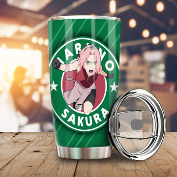 Sakura Sasuke Tumbler Cup Custom Anime Car Accessories - Gearcarcover - 1