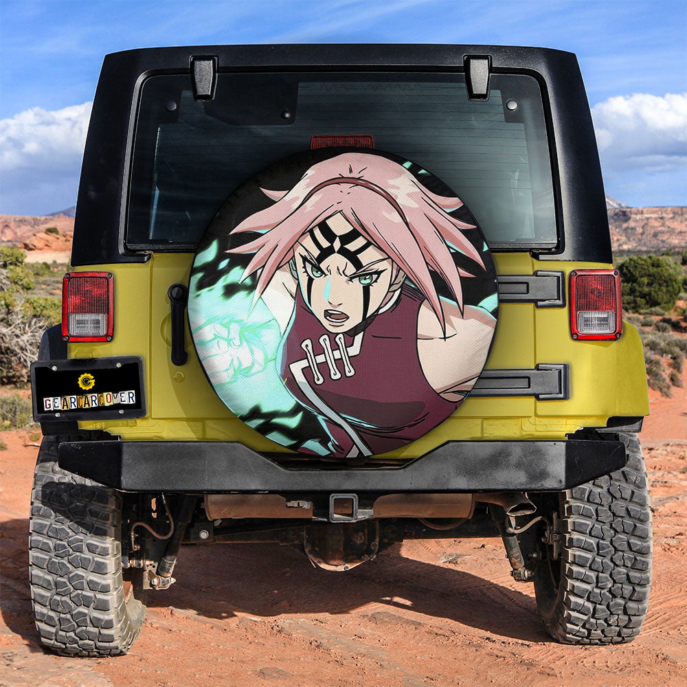 Sakura Spare Tire Covers Custom For Anime Fans - Gearcarcover - 3