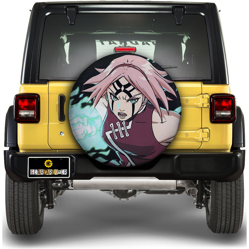 Sakura Spare Tire Covers Custom For Fans - Gearcarcover - 1