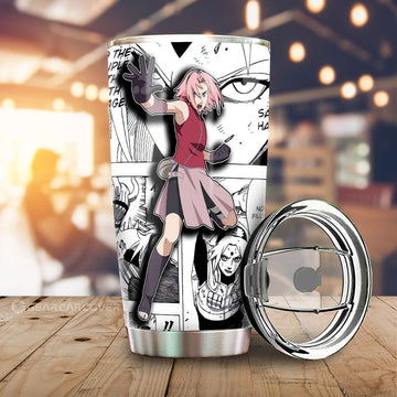 Sakura Tumbler Cup Custom Anime Car Accessories Mix Manga - Gearcarcover - 1