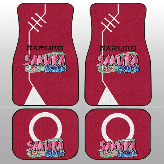 Sakura Uniform Car Floor Mats Custom Anime Car Interior Accessories - Gearcarcover - 2