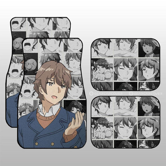 Sakuta Azusagawa Car Floor Mats Custom Bunny Girl Senpai Car Accessories - Gearcarcover - 1
