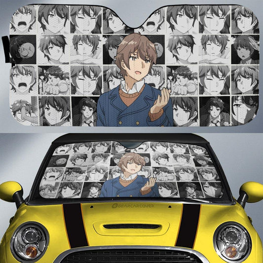Sakuta Azusagawa Car Sunshade Custom Bunny Girl Senpai Car Accessories - Gearcarcover - 1