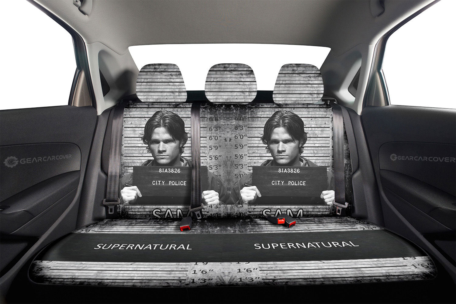 Sam Winchester Car Back Seat Covers Custom Supernatural Car Accessories - Gearcarcover - 2