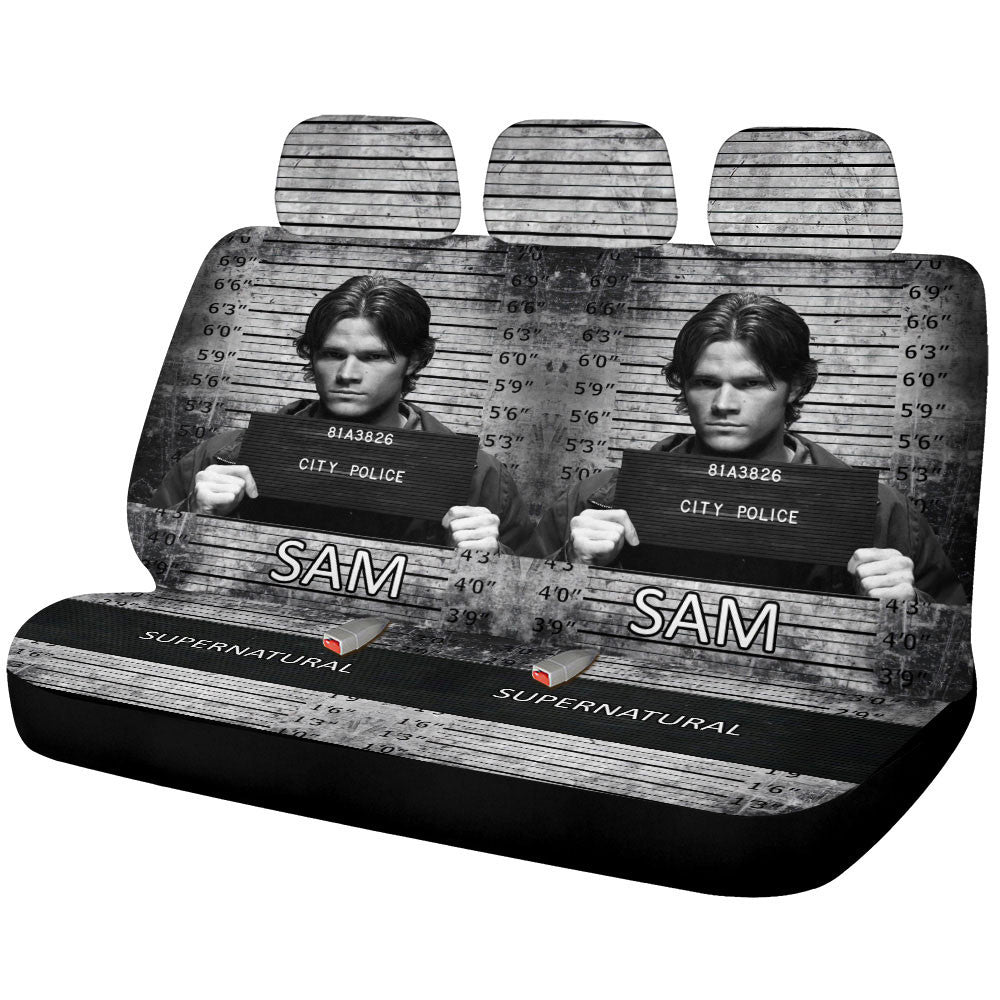Sam Winchester Car Back Seat Covers Custom Supernatural Car Accessories - Gearcarcover - 1