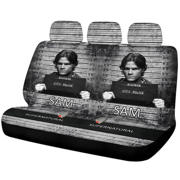Sam Winchester Car Back Seat Covers Custom Supernatural Car Accessories - Gearcarcover - 1