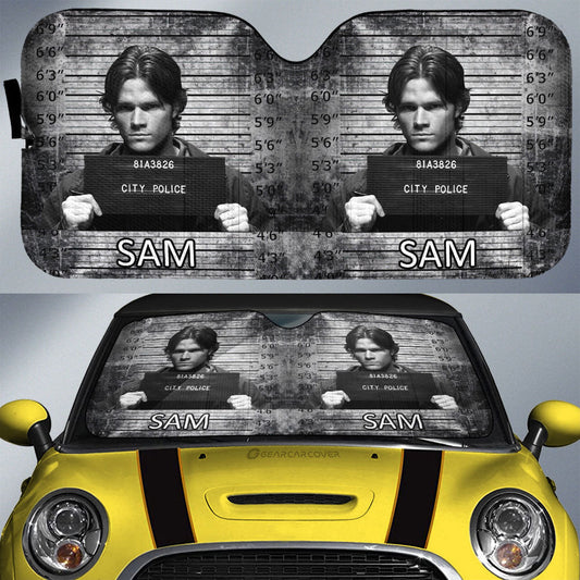 Sam Winchester Car Sunshade Custom Supernatural Car Accessories - Gearcarcover - 1