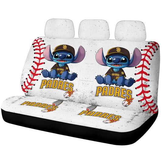 San Diego Padres Car Back Seat Covers Stitch Theme Collection - Gearcarcover - 1