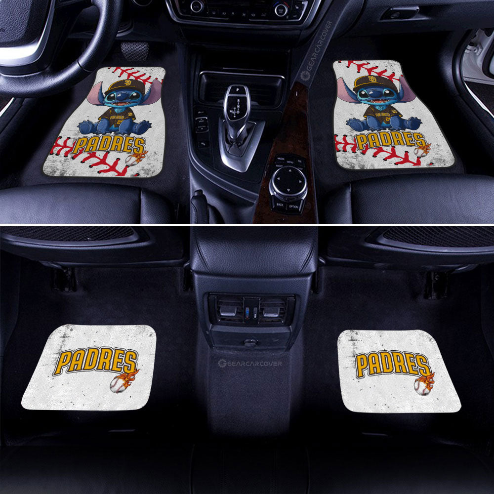 San Diego Padres Car Floor Mats Stitch Theme Collection - Gearcarcover - 2