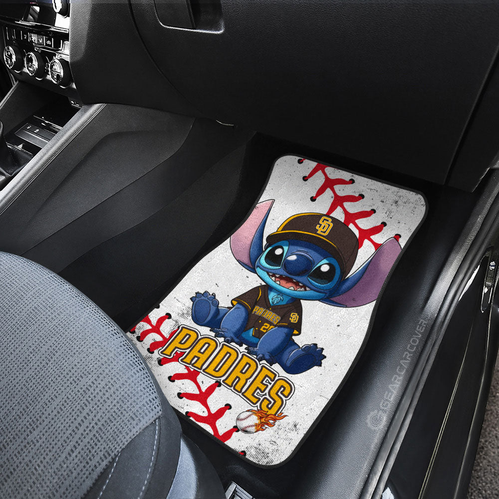San Diego Padres Car Floor Mats Stitch Theme Collection - Gearcarcover - 3