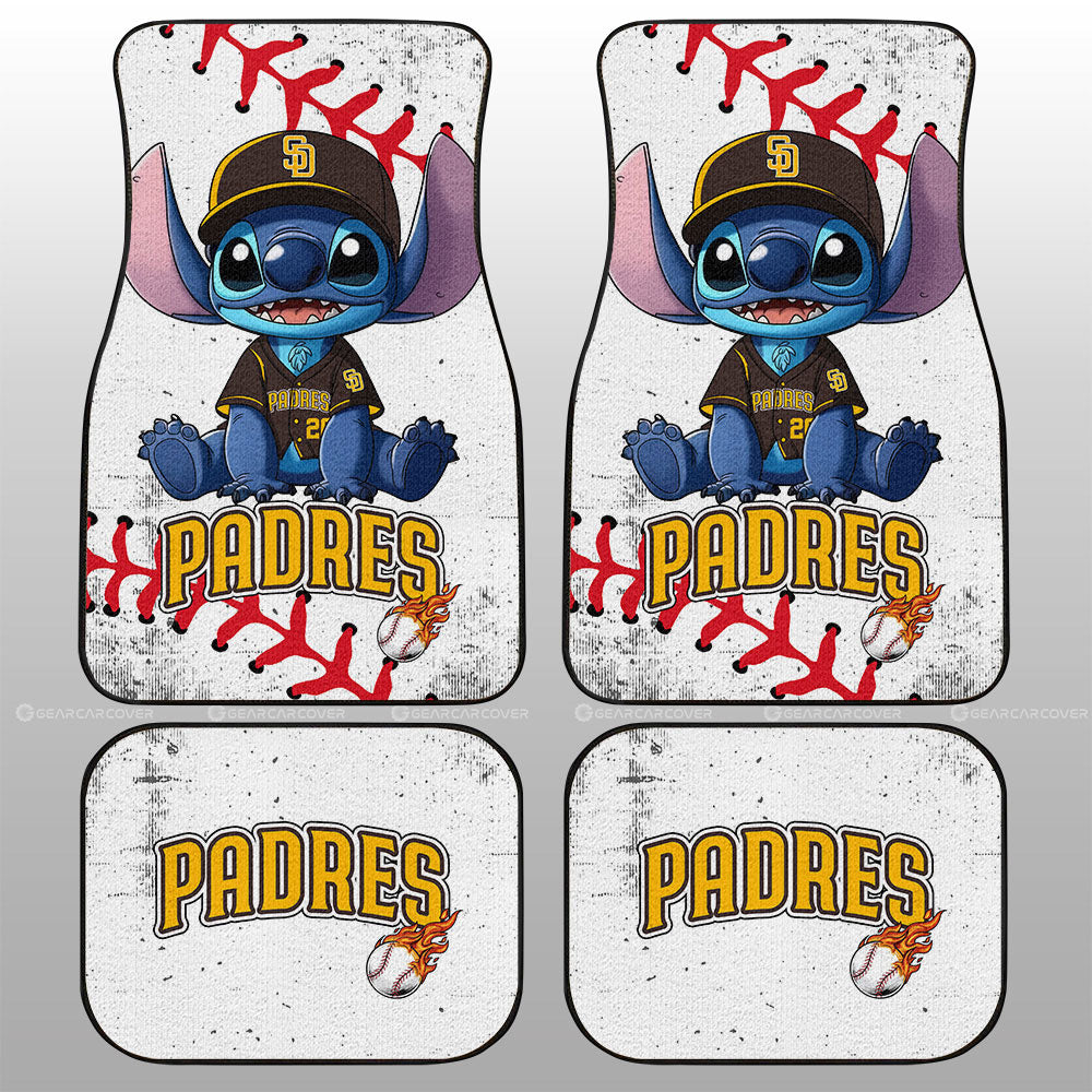 San Diego Padres Car Floor Mats Stitch Theme Collection - Gearcarcover - 1