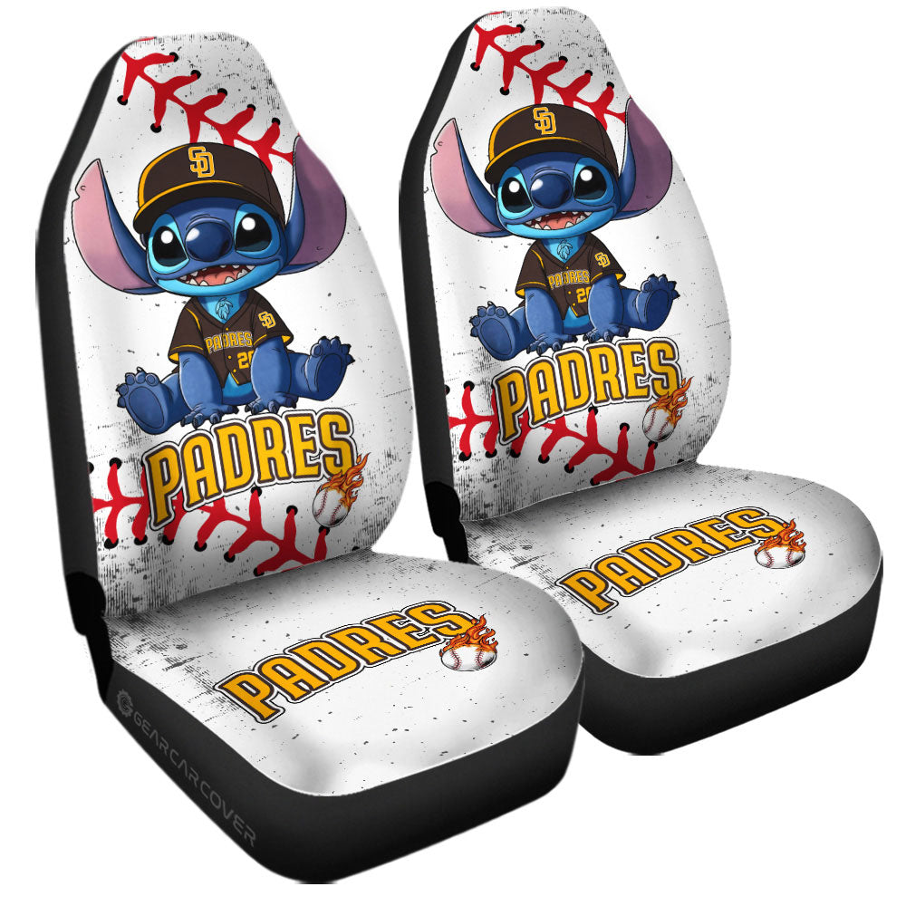 San Diego Padres Car Seat Covers Stitch Theme Collection - Gearcarcover - 3