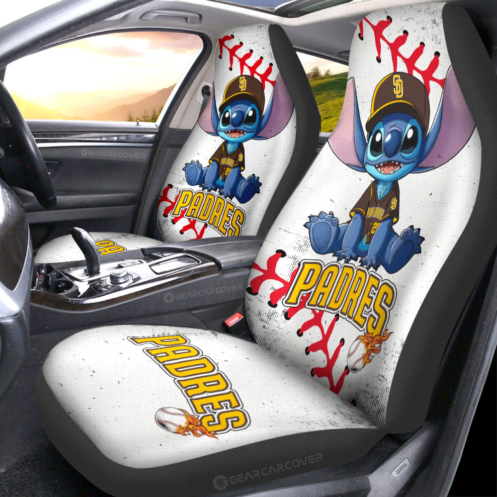 San Diego Padres Car Seat Covers Stitch Theme Collection - Gearcarcover - 1