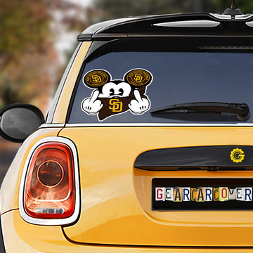 San Diego Padres Car Sticker Custom Car Accessories - Gearcarcover - 1