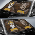 San Diego Padres Car Sunshade Skull Theme Collection - Gearcarcover - 2