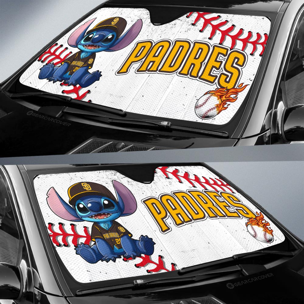 San Diego Padres Car Sunshade Stitch Theme Collection - Gearcarcover - 2