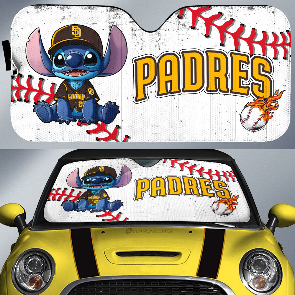 San Diego Padres Car Sunshade Stitch Theme Collection - Gearcarcover - 1
