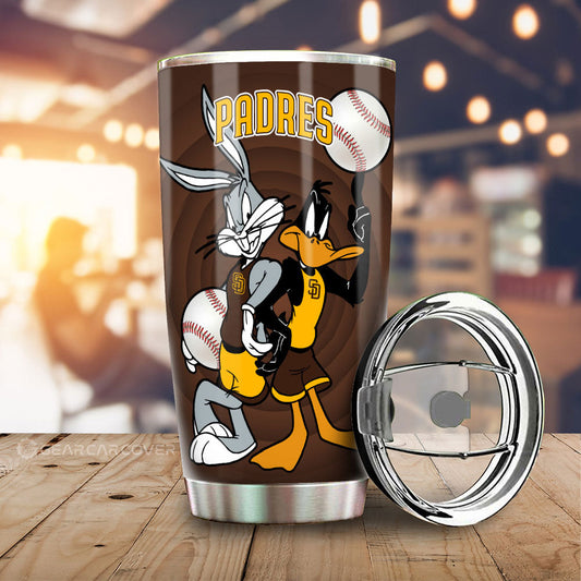 San Diego Padres Tumbler Cup Custom Car Accessories - Gearcarcover - 2