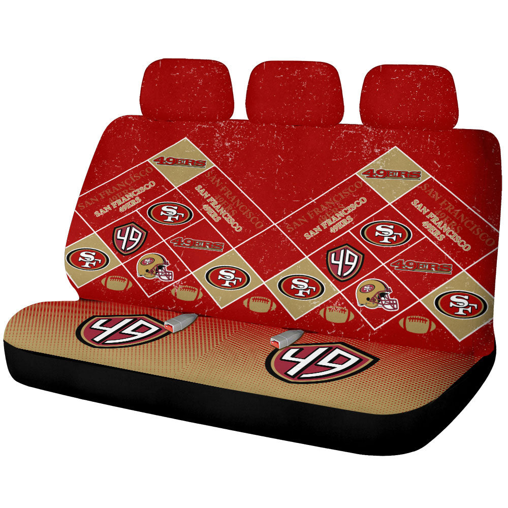 San Francisco 49ers Car Back Seat Covers Sporty Team Collection - Gearcarcover - 1