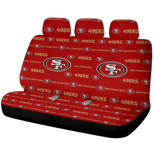 San Francisco 49ers Car Back Seat Covers Sporty Team Collection - Gearcarcover - 1