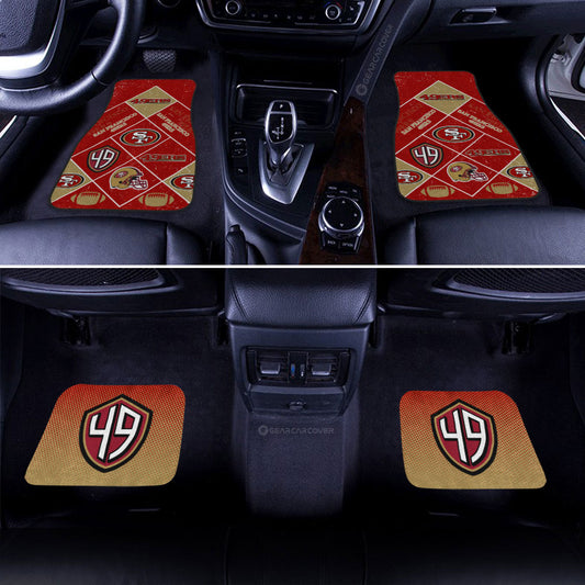 San Francisco 49ers Car Floor Mats Sporty Team Collection - Gearcarcover - 2