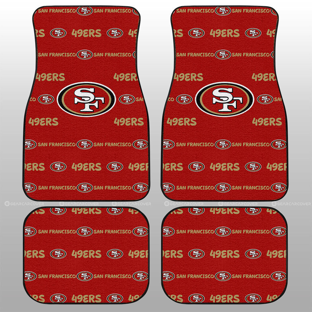 San Francisco 49ers Car Floor Mats Sporty Team Collection - Gearcarcover - 1
