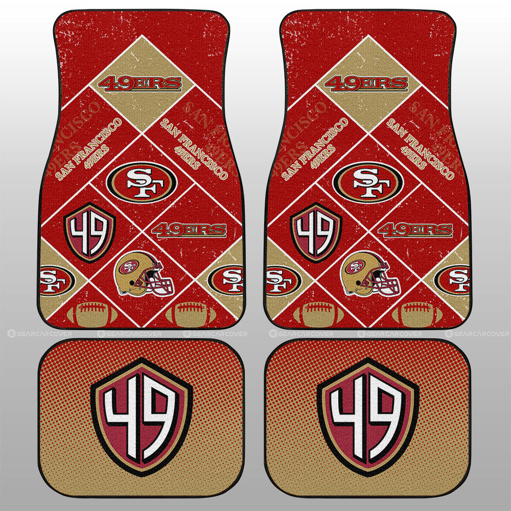 San Francisco 49ers Car Floor Mats Sporty Team Collection - Gearcarcover - 1