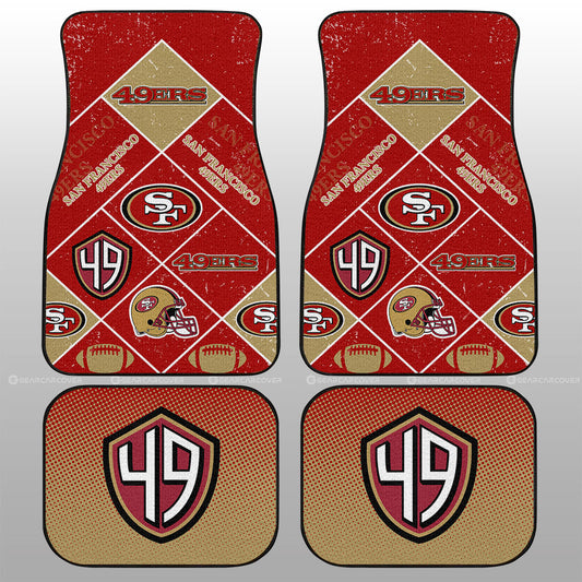 San Francisco 49ers Car Floor Mats Sporty Team Collection - Gearcarcover - 1