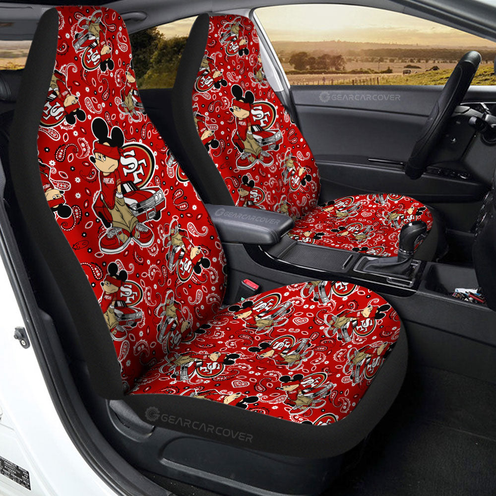 San Francisco 49ers Car Seat Covers Cartoon Theme Collection - Gearcarcover - 2