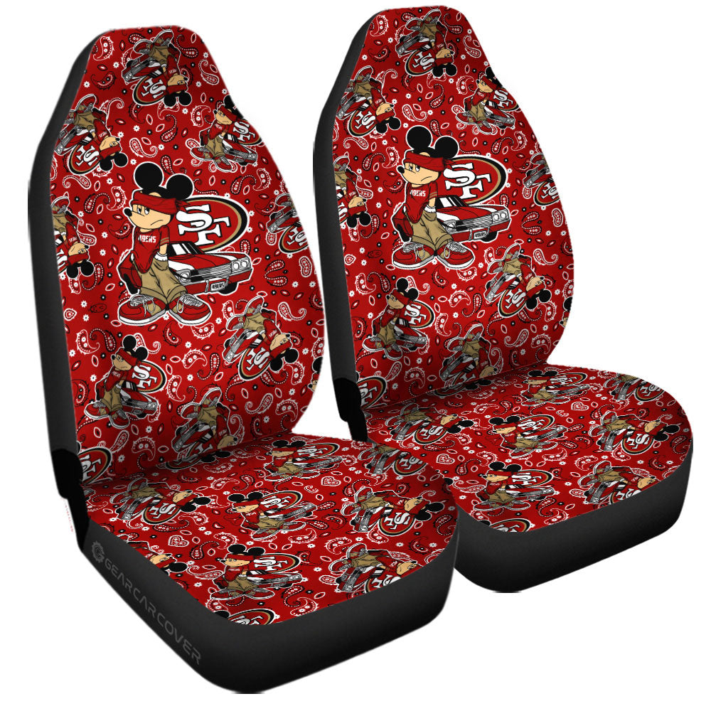 San Francisco 49ers Car Seat Covers Cartoon Theme Collection - Gearcarcover - 3