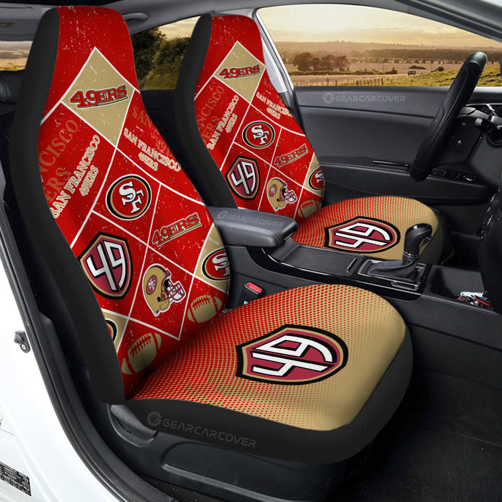 San Francisco 49ers Car Seat Covers Sporty Team Collection - Gearcarcover - 2