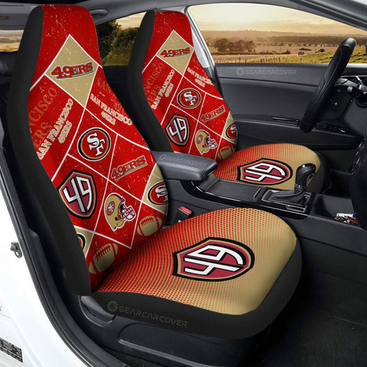San Francisco 49ers Car Seat Covers Sporty Team Collection - Gearcarcover - 2