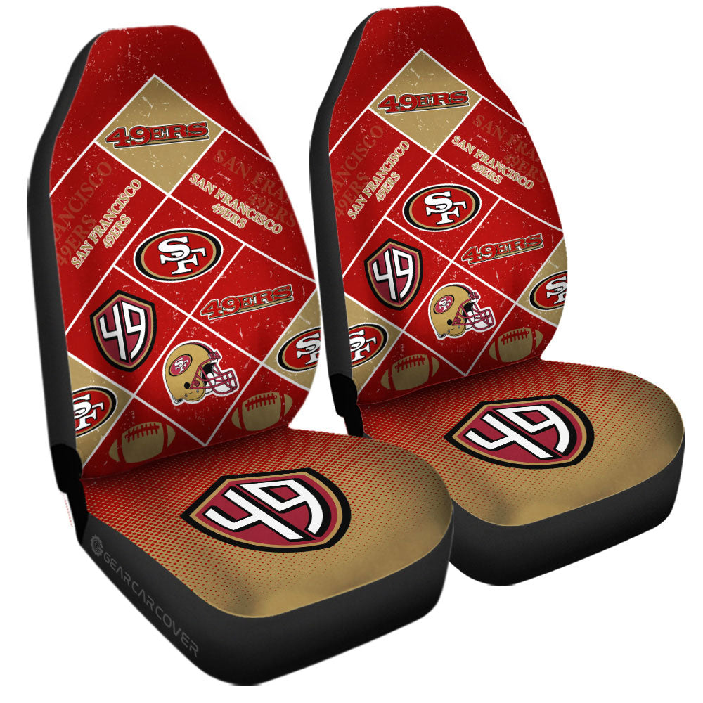 San Francisco 49ers Car Seat Covers Sporty Team Collection - Gearcarcover - 3