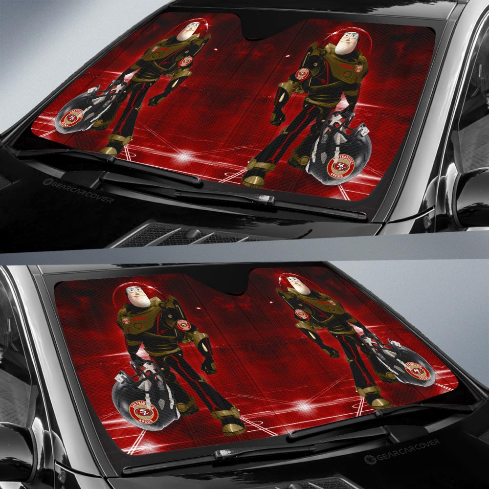 San Francisco 49ers Car Sunshade Custom Car Accessories For Fan - Gearcarcover - 2