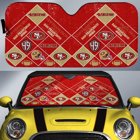 San Francisco 49ers Car Sunshade Sporty Team Collection - Gearcarcover - 1