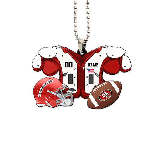 San Francisco 49ers Ornament Personalized Uniforms Collection - Gearcarcover - 1