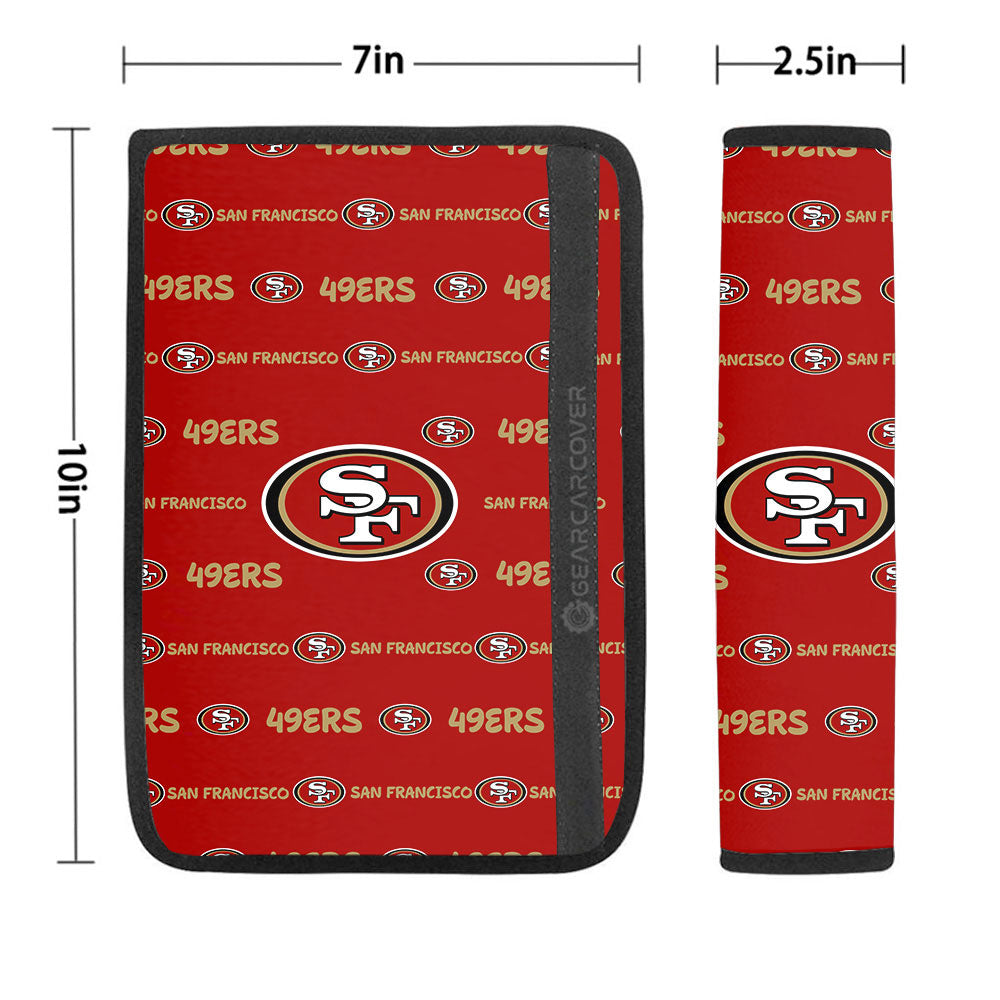 San Francisco 49ers Seat Belt Covers Sporty Team Collection - Gearcarcover - 1