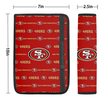 San Francisco 49ers Seat Belt Covers Sporty Team Collection - Gearcarcover - 1