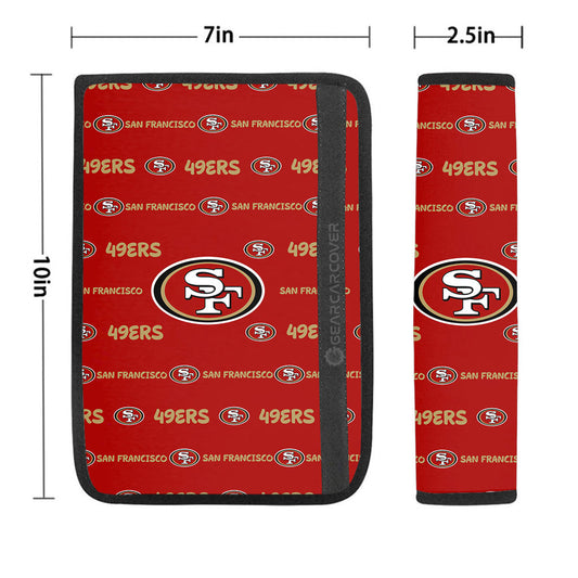 San Francisco 49ers Seat Belt Covers Sporty Team Collection - Gearcarcover - 1