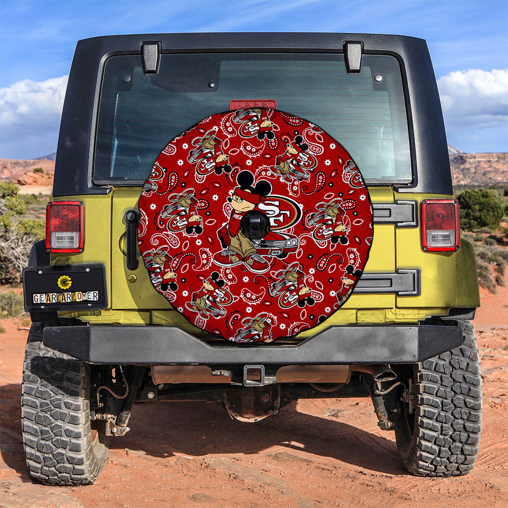San Francisco 49ers Spare Tire Covers Camera Hole Cartoon Theme Collection - Gearcarcover - 3