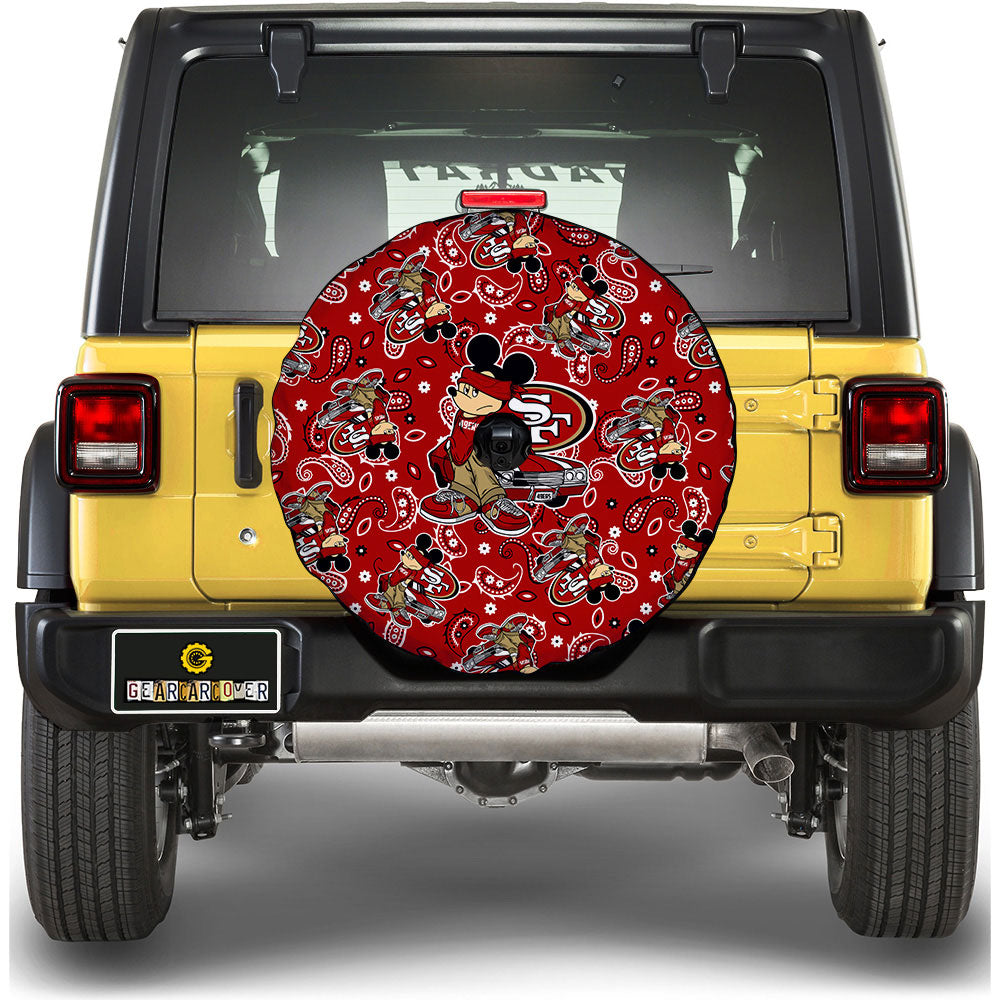 San Francisco 49ers Spare Tire Covers Camera Hole Cartoon Theme Collection - Gearcarcover - 1