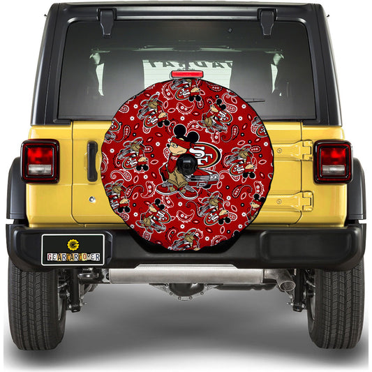 San Francisco 49ers Spare Tire Covers Camera Hole Cartoon Theme Collection - Gearcarcover - 1