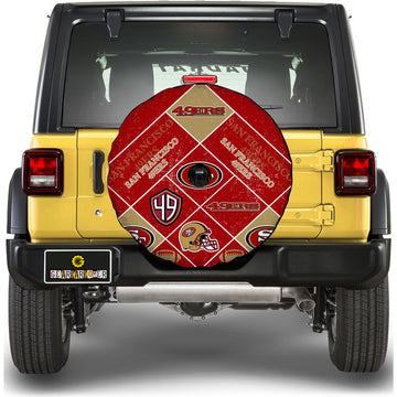 San Francisco 49ers Spare Tire Covers Camera Hole Sporty Team Collection - Gearcarcover - 1