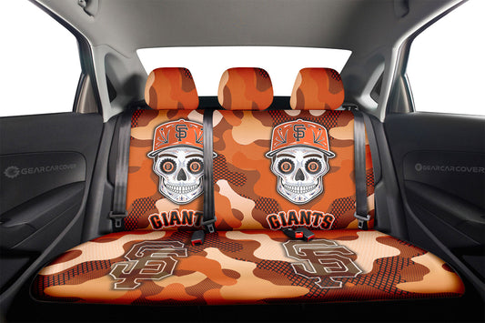 San Francisco Giants Car Back Seat Covers Skull Theme Collection - Gearcarcover - 2