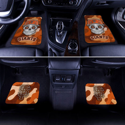 San Francisco Giants Car Floor Mats Skull Theme Collection - Gearcarcover - 2